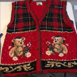 Heirloom collectibles holiday sweater vest 22/24